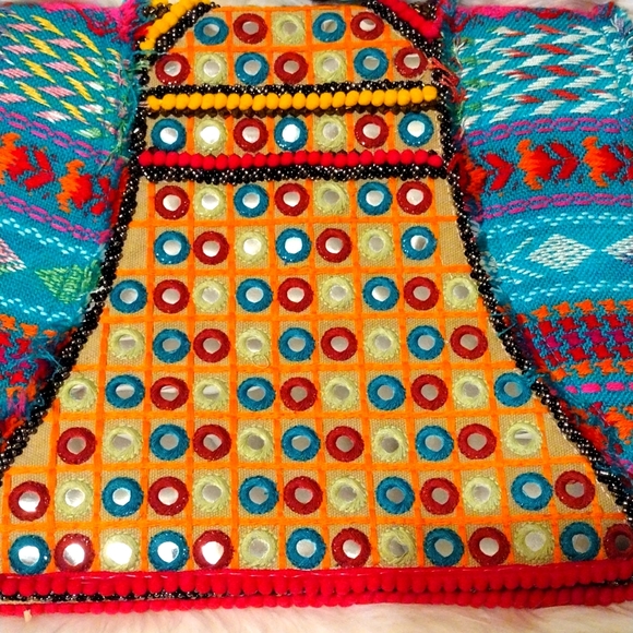 Big Buddha JS Banjo Crossbody Bag Teal Multicolor. - Picture 3 of 10